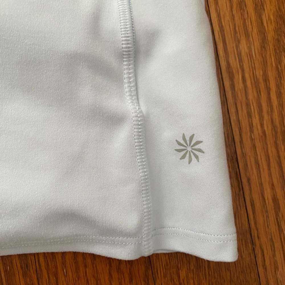 White Athletic Skirt with Logo
